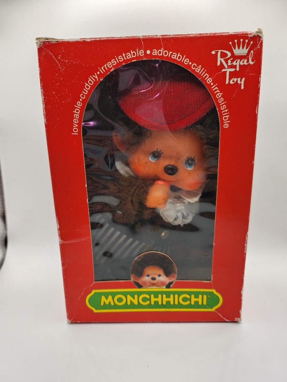 Vintage Sekiguchi Monchhichi With Box Outfit. Vintage Monchhichi Monkey Doll 70s